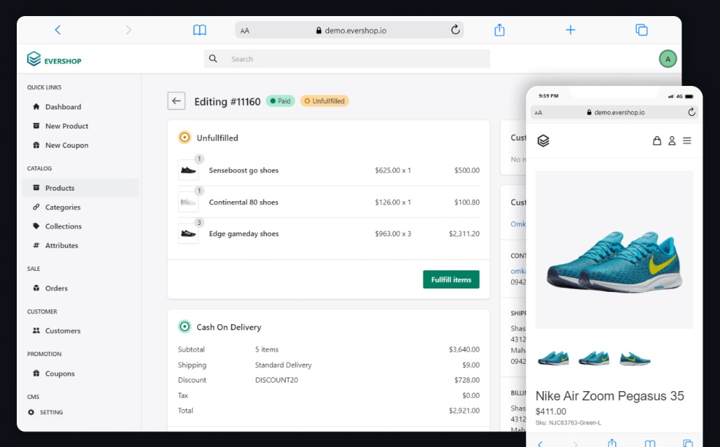 Evershop E-commerce